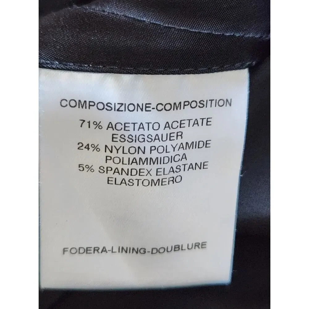 Gucci Black Satin High Waist Flare Trumpet Skirt IT 40 Bodycon Made Italy - Picture 5 of 9